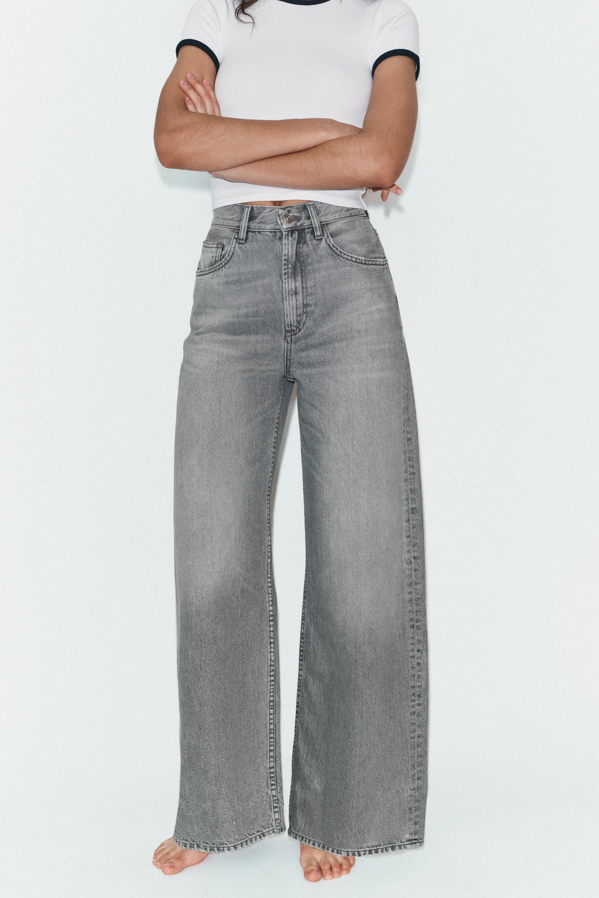 Trf Extra Wide-Leg High-Waist Jeans