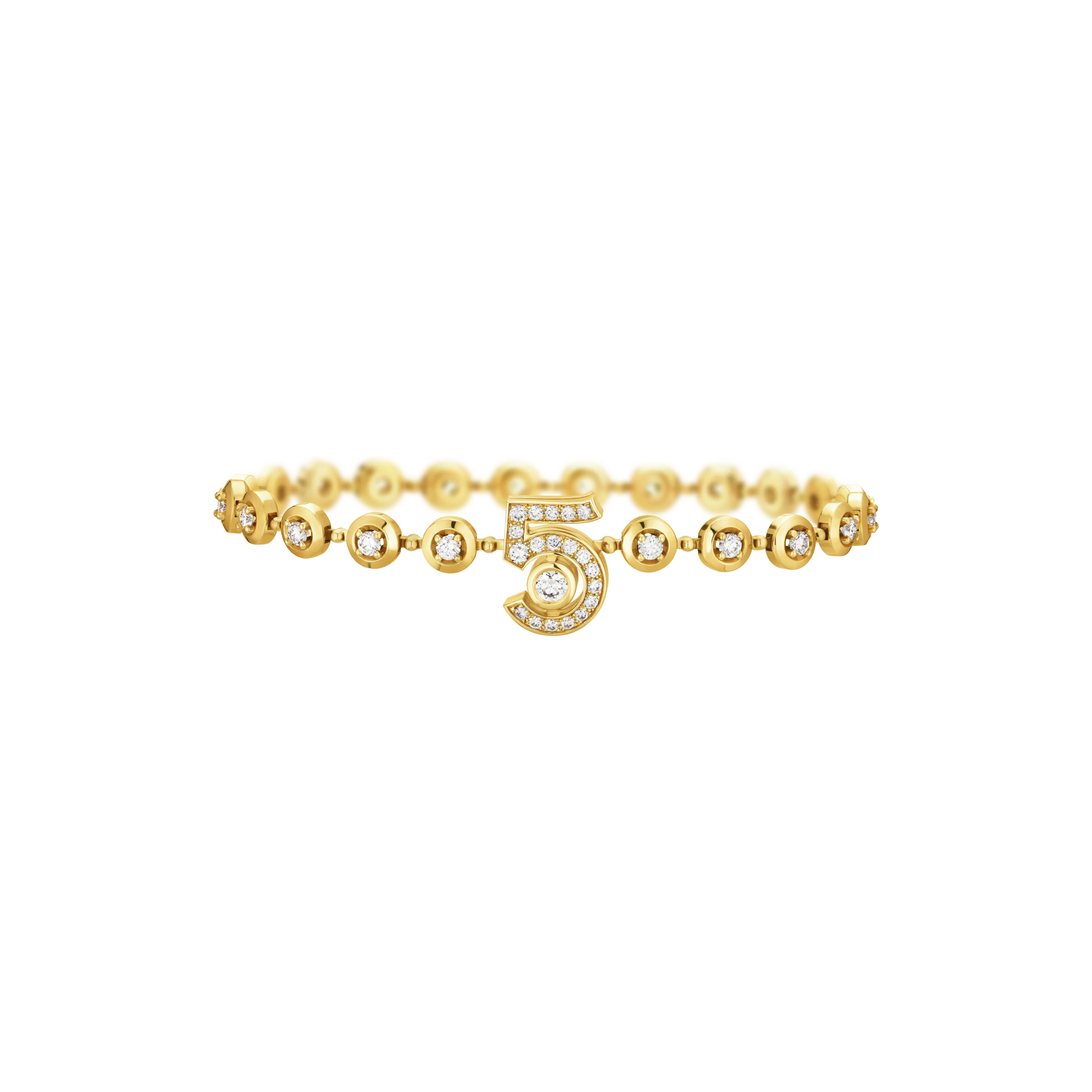 Chanel, Eternal N&amp;deg;5 Diamond Line Bracelet in 18K Yellow Gold