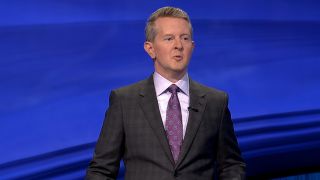 Ken Jennings shown hosting Jeopardy in Happy Gilmore 2.