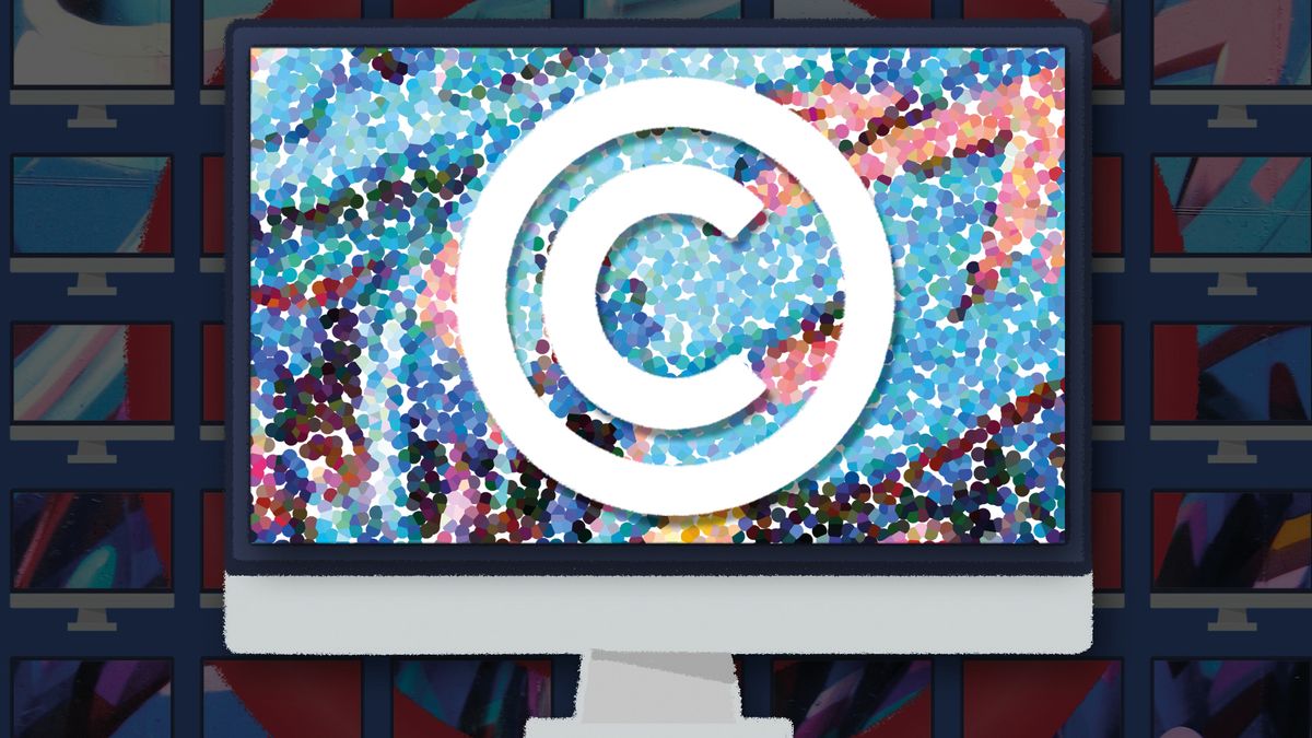 copyright symbol on a mac screen