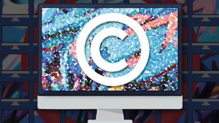 copyright symbol on a mac screen