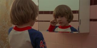 The Shining Danny in the mirror