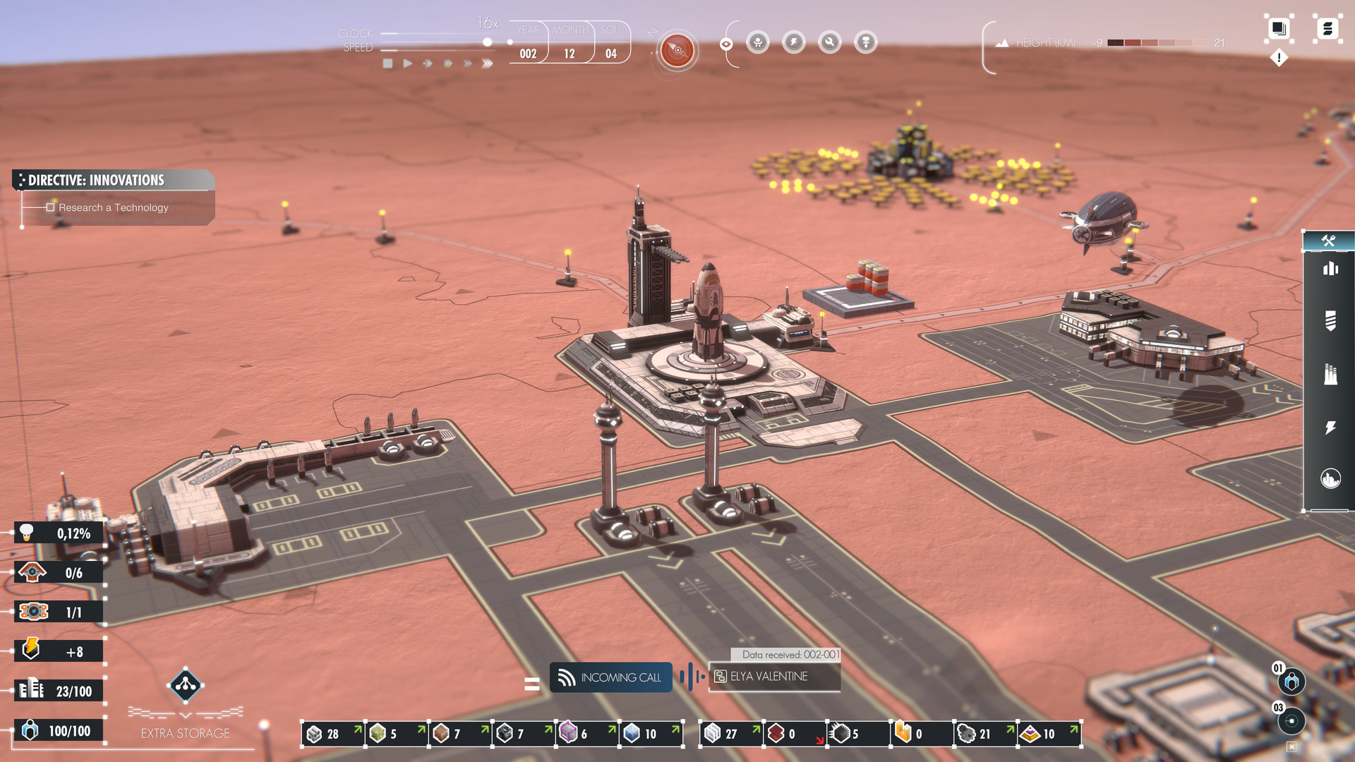 An image of mars colonization efforts from the videogame Per Aspera.
