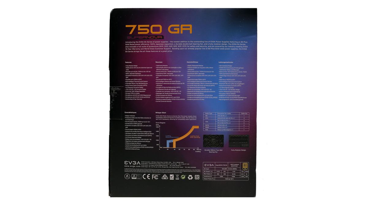 EVGA SuperNOVA 750 GA