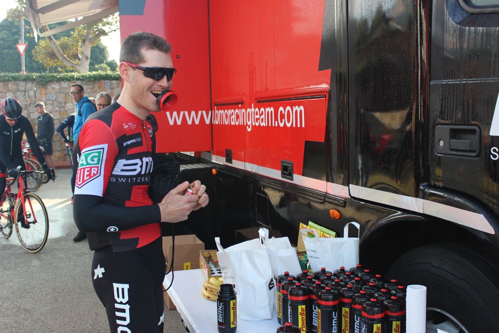 Fuelling up before another day in the saddle