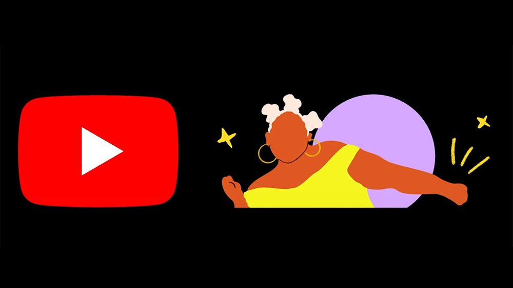 A YouTube logo during BHM