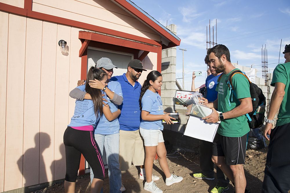 Novo Nordisk bond over building homes for poor families in Rosarito, Mexico.