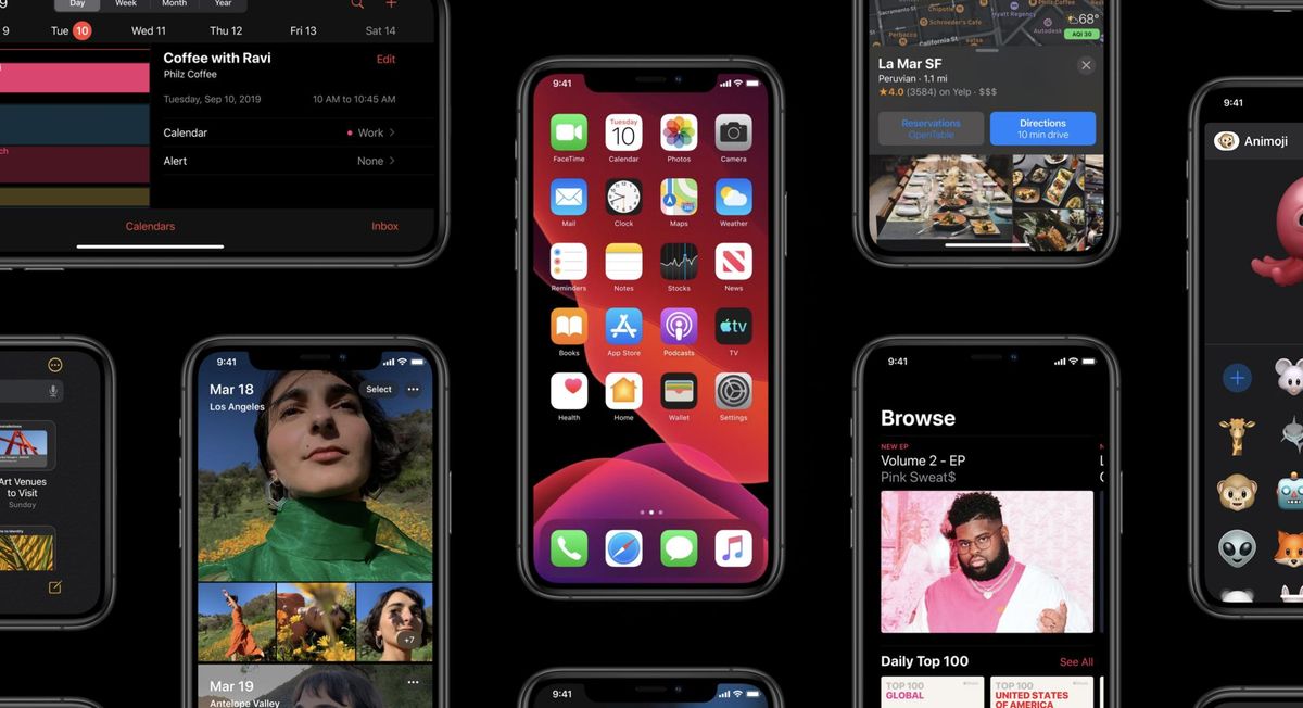 iOS 13 header