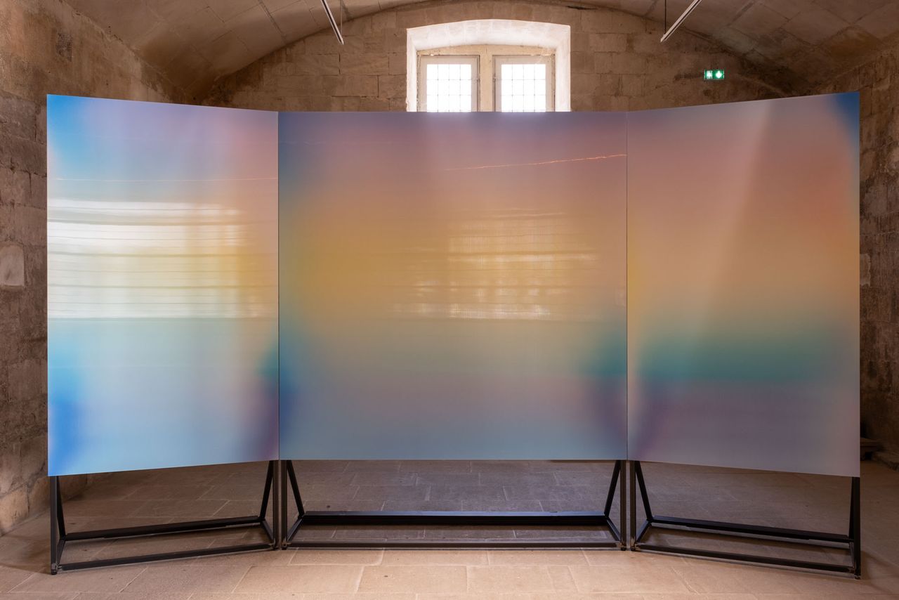 Rencontres D&#039;Arles photography fair installation