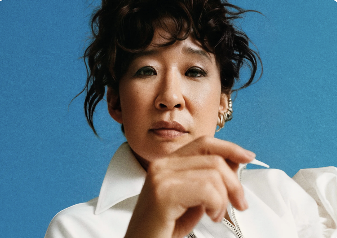 an image of sandra oh as part of the promotional imagery for the national theatre's 2026 production of the misanthrope