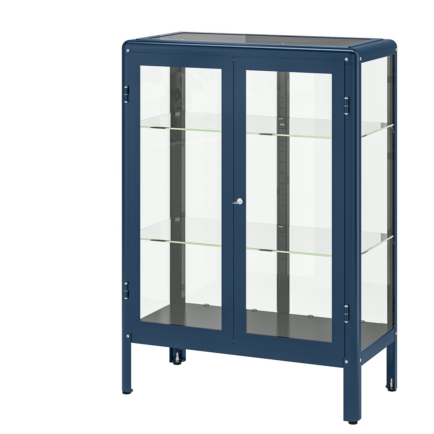 Fabrik&amp;Ouml;r Glass-Door Cabinet - Black-Blue 81x113 Cm