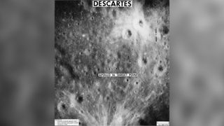 The Apollo 16 landing site was located in the moon's Descartes region.
