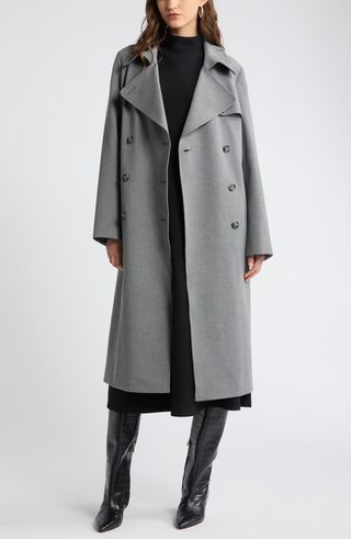 Oversize Double Breasted Trench Coat