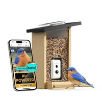 Birdfy Birdfy Smart Bird Feeder, Ebony Birdfy Birdfy Smart Bird Feeder, Ebony