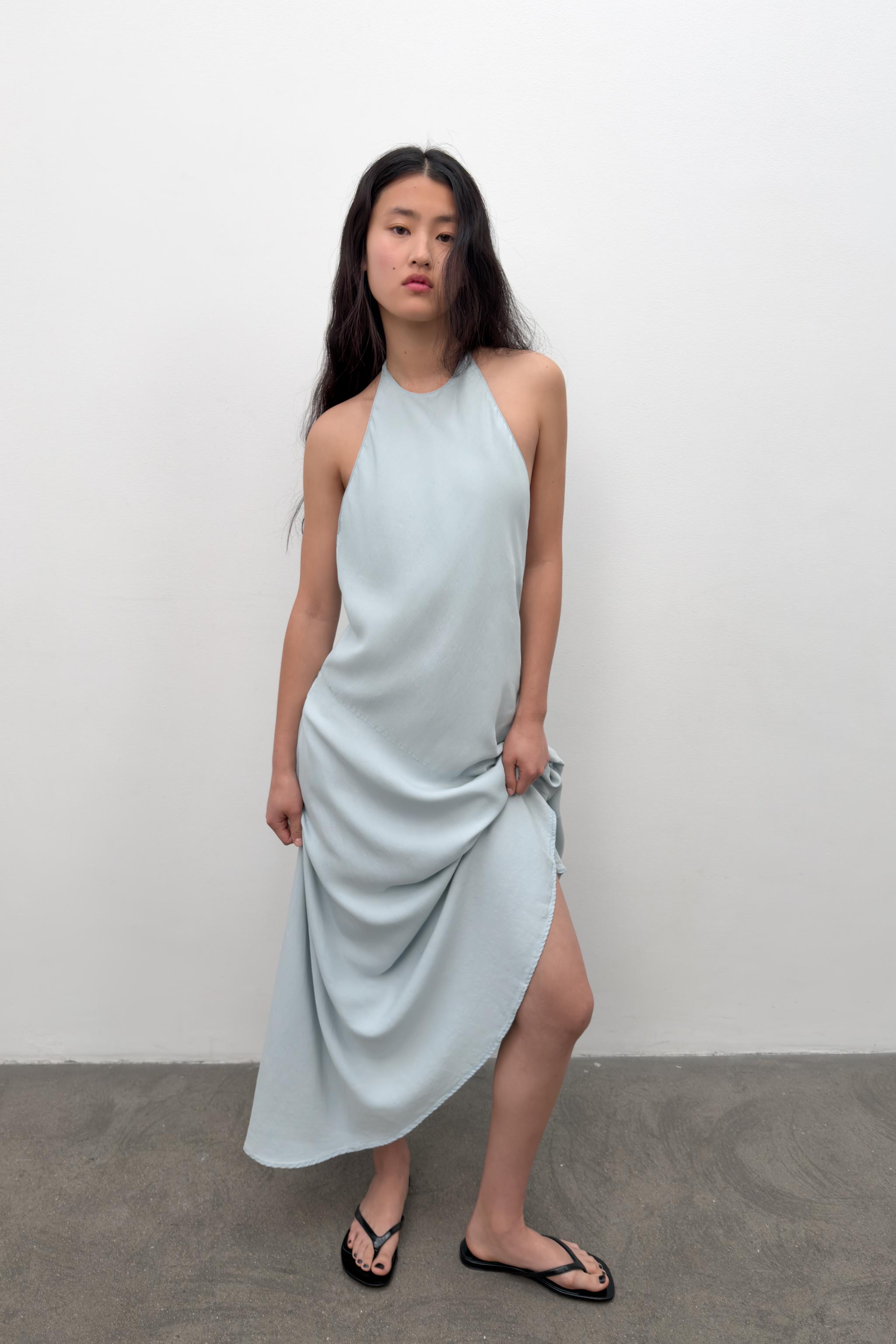 Flowing Halter Dress