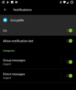 GroupMe Notification channels