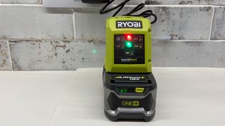 Image shows the Ryobi ONE+ 18V Cordless Power Cleaner.
