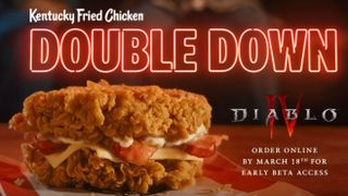 Diablo 4 and KFC Double Down promotional image