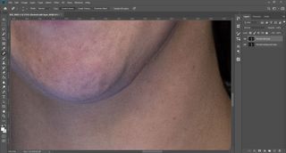 Remove wrinkles in Photoshop: Step 4