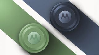 Moto Tag in green and blue