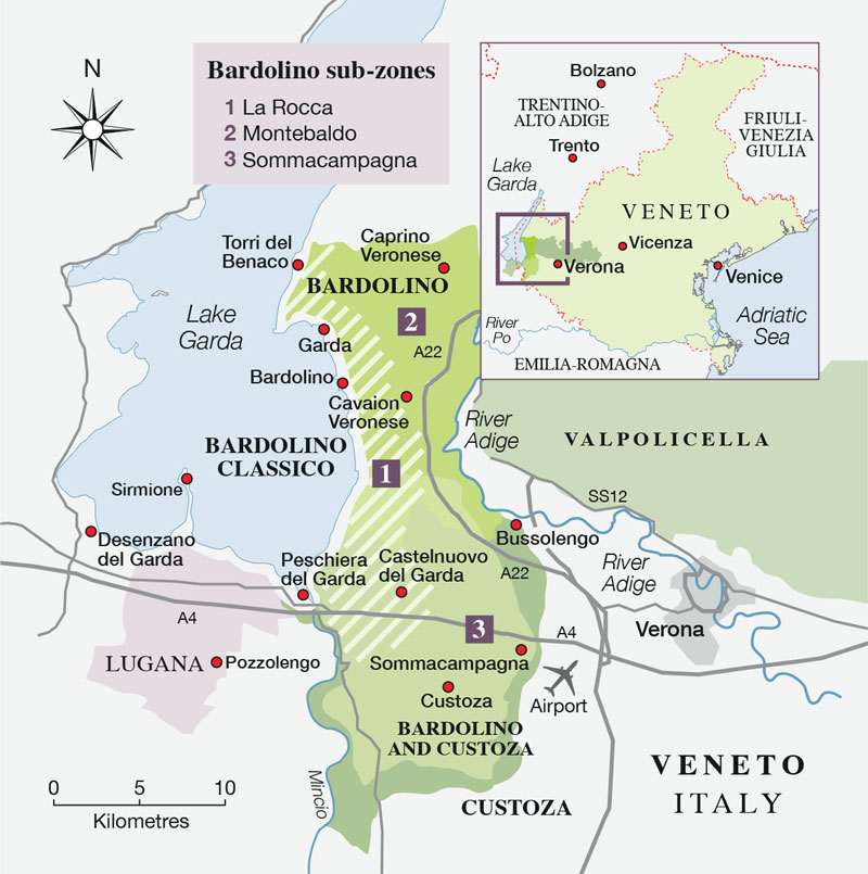 Bardolino map