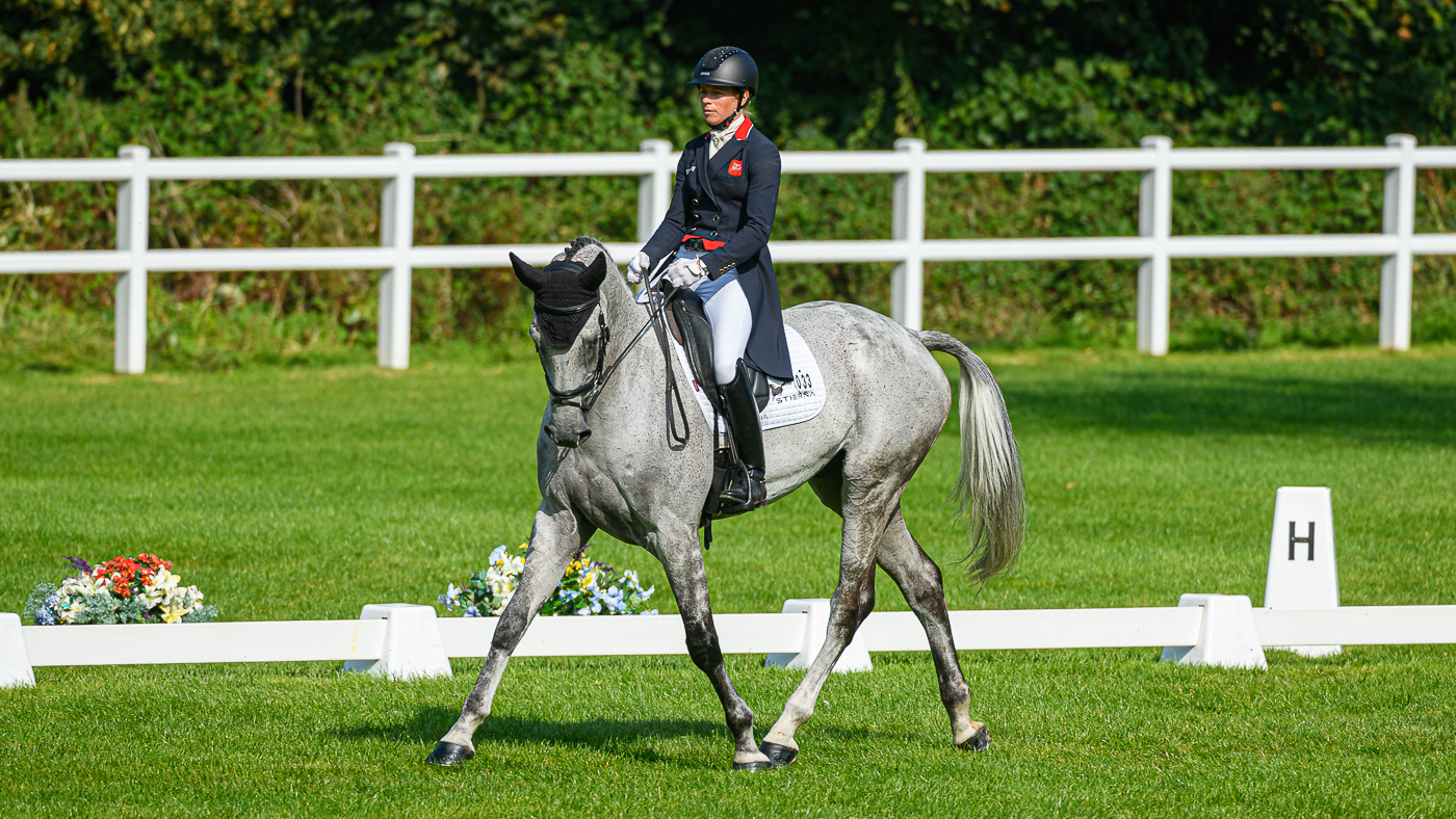 Bicton Horse Trials dressage: Izzy Taylor and Fonbherna Lancer