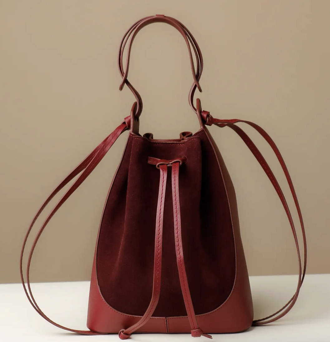 Danilo&#039;s Fine Leather, Suede Tulipa Bag