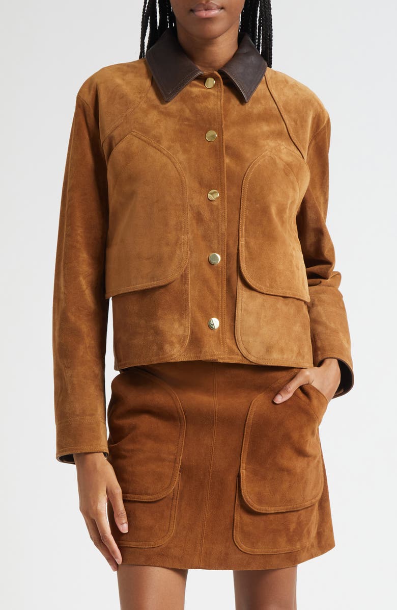 Walters Crop Suede Barn Jacket