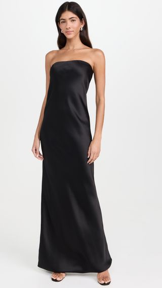 Bias Strapless Gown