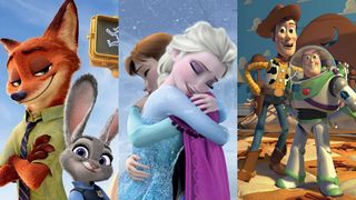 Zootopia, Frozen, and Toy Story
