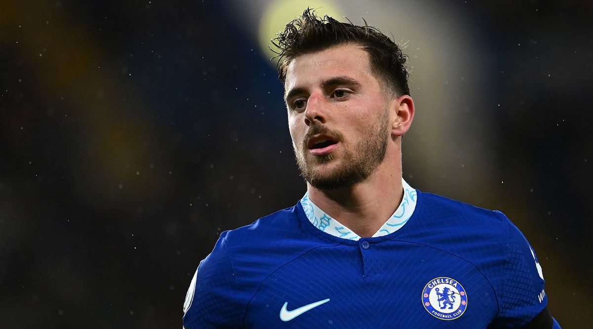 Mason Mount of Chelsea in action during the Premier League match between Chelsea and AFC Bournemouth on 27 December, 2022 at Stamford Bridge in London, United Kingdom