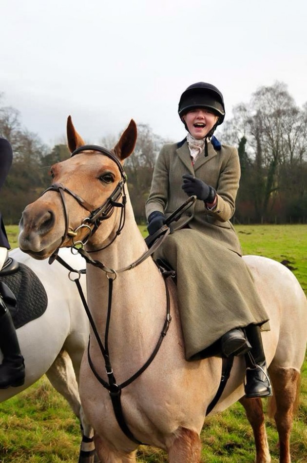 Badsworth and Bramham Moor Poppy Burnell aged 12 daughter of Wayne MFH