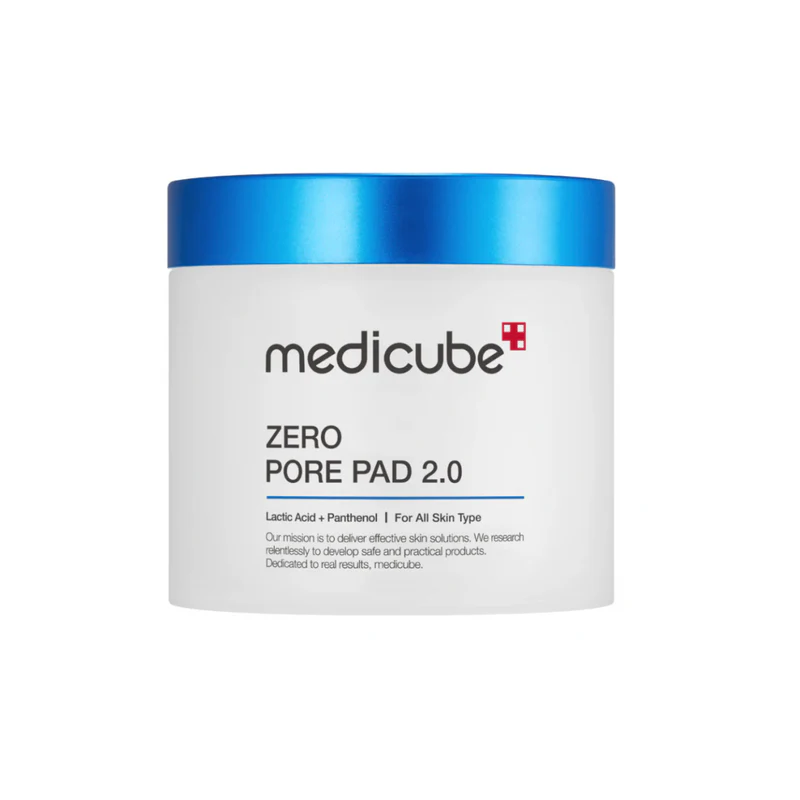 Medicube Zero Pore Pads 2.0, Dual-Textured Facial Toner Pads for Exfoliation and Pore Care With 4.5% Aha Lactic Acid & 0.45% Bha Salicylic Acid, Ideal for All Skin Types, Korean Skin Care (70 Pads)
