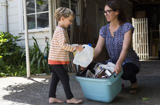 parents shamed own children recycling
