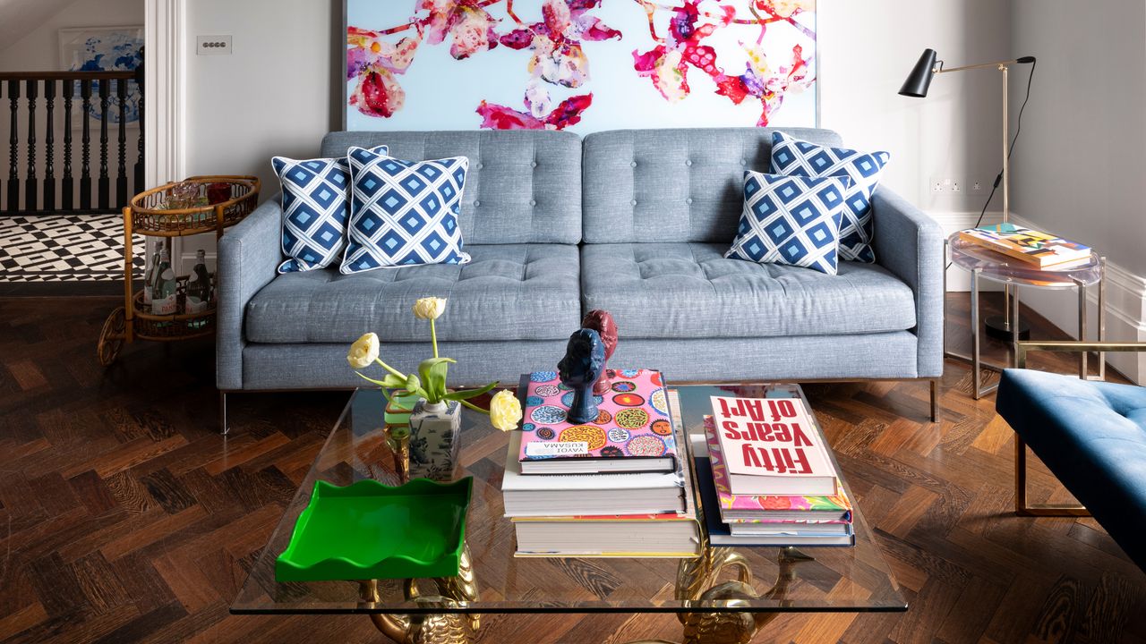 Modern London home filled with art