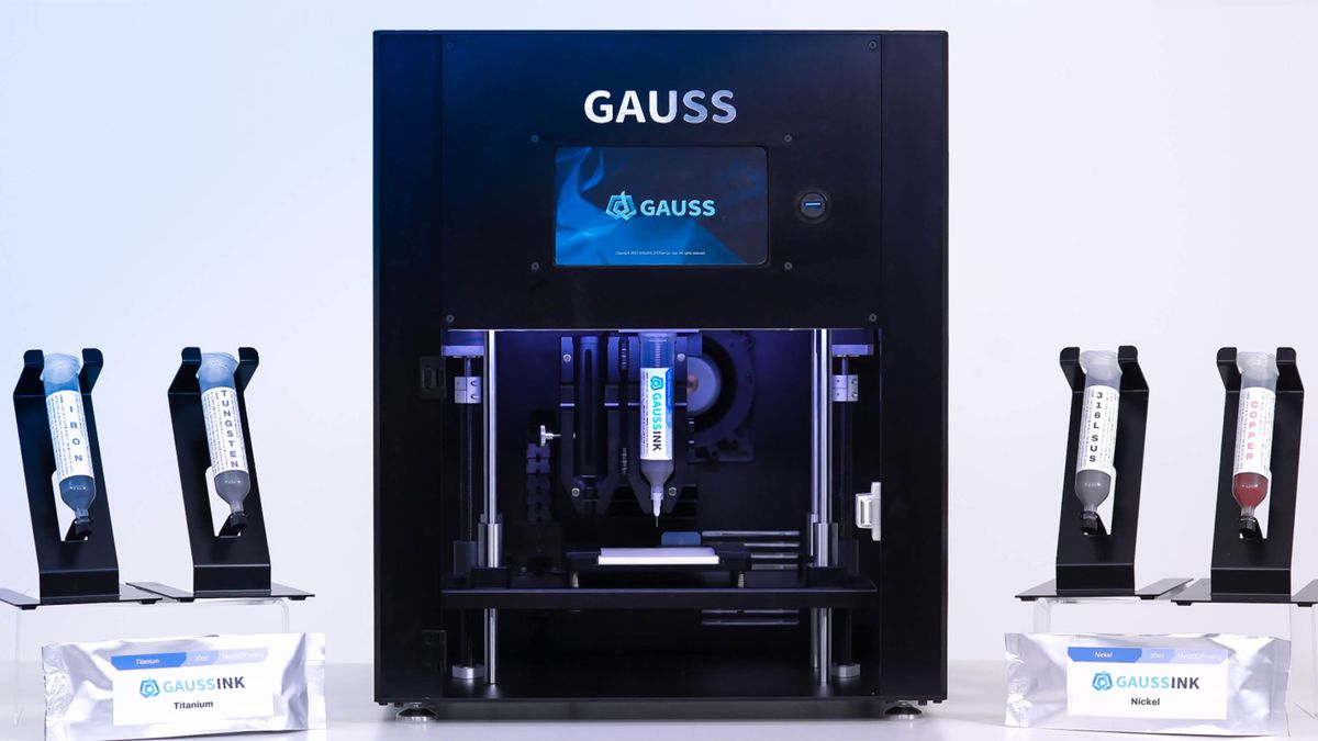 MetalPrinting Gauss MT90 3D printer offers office‑safe metal printing without powders — uses paste based metal extrusion (PME) tech