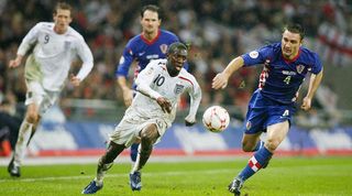 Shaun Wright-Phillips England vs Croatia Euro 2008 qualifying