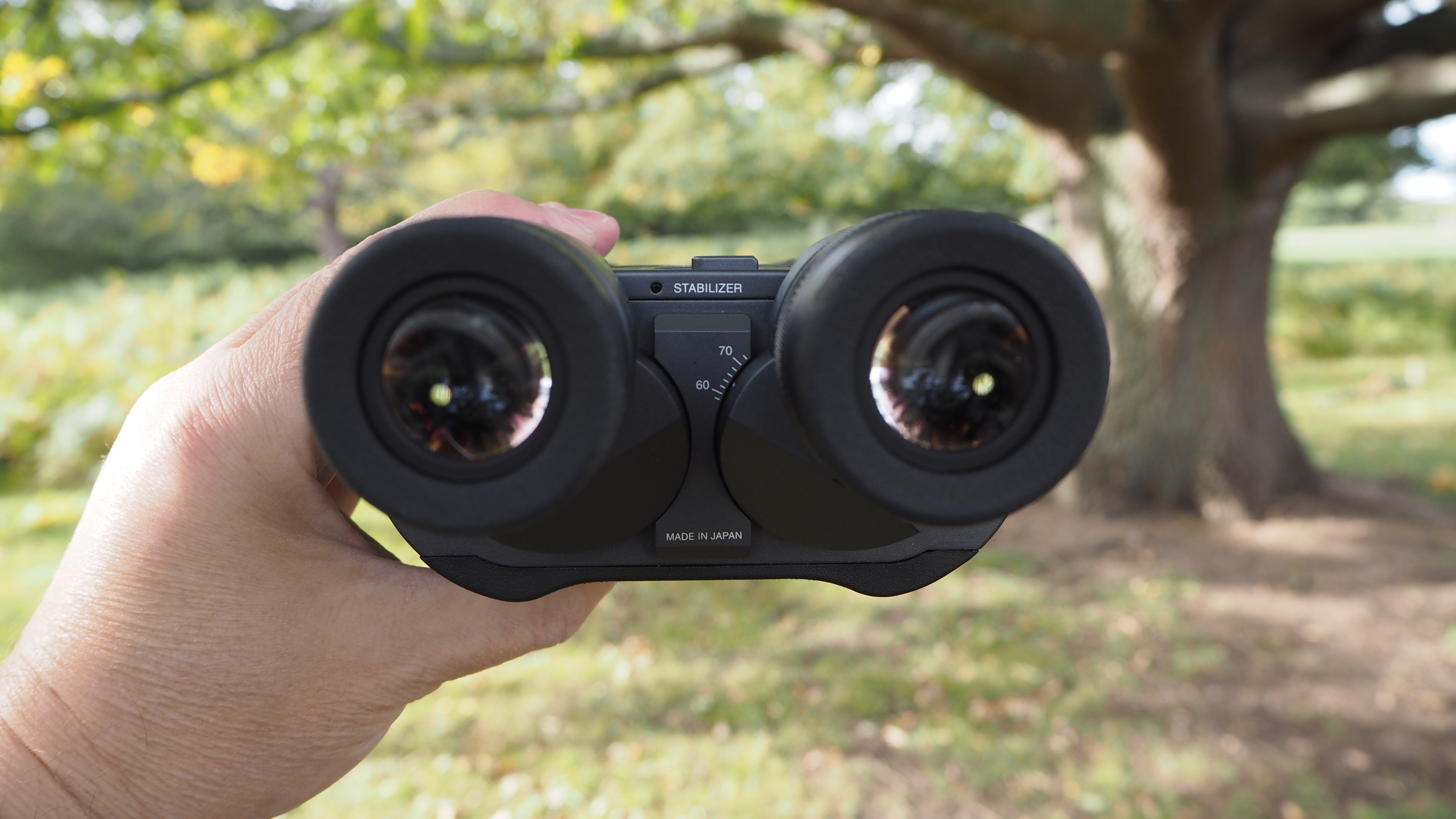 Fujifilm Fujinon Techno-Stabi TS-L 2040 held in a person&#039;s hands
