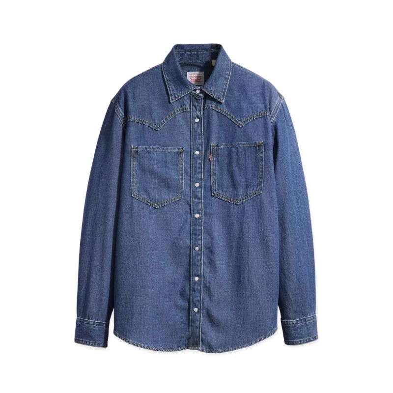 A denim shirt cutout by Levi's