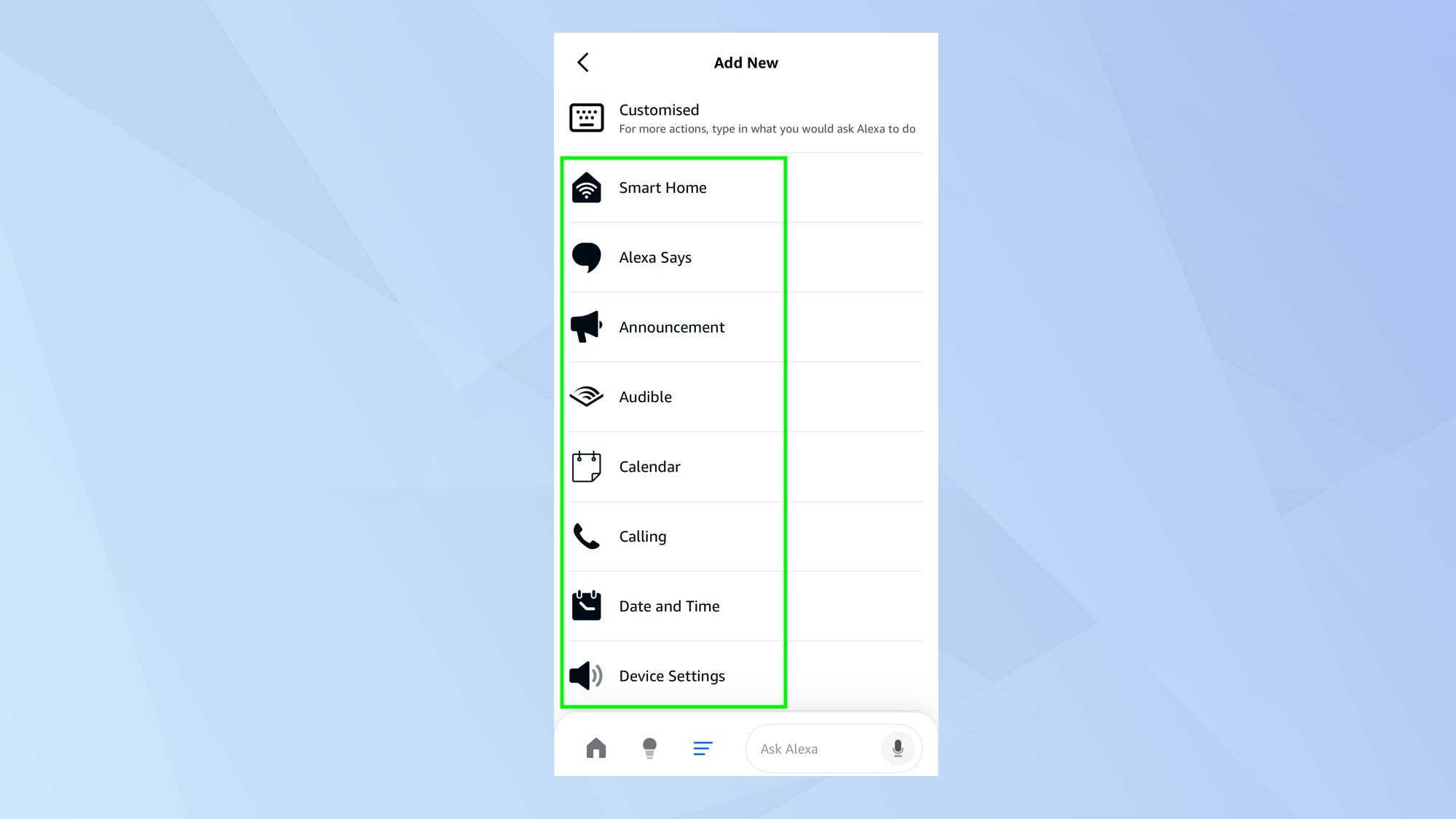 Create Alexa routines triggered by your Ring device
