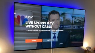 FuboTV homescreen