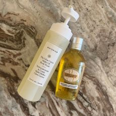 A photo of Naturium and L'Occitane shower oils