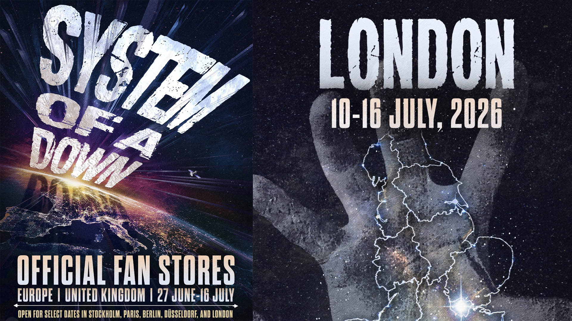 System of a Down pop-up poster. 