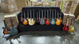 A haul of counterfeit Gibson guitars