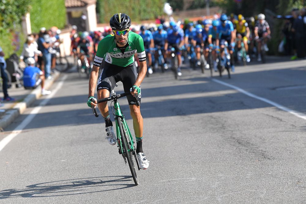 Danilo Celano on the attack at Tre Valli Varesine