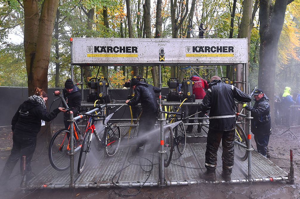 Power washers got a workout on Sunday at Gavere