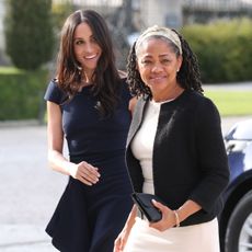 berkshire, england may 18 meghan markle and her mother, doria ragland arrive at cliveden house hotel on the national trusts cliveden estate to spend the night before her wedding to prince harry on may 18, 2018 in berkshire, england photo by steve parsons pool getty images