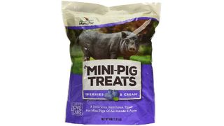 A bag of mini pig treats