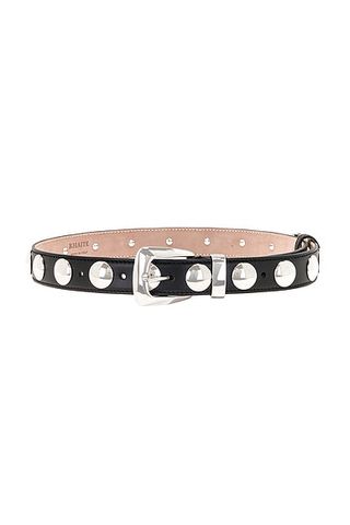 Benny Stud Silver Buckle Belt