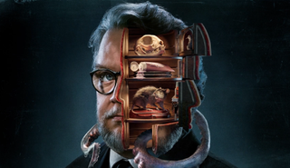 A screenshot of a promotional image for Guillermo del Toro's Cabinet of Curiosities on Netflix.